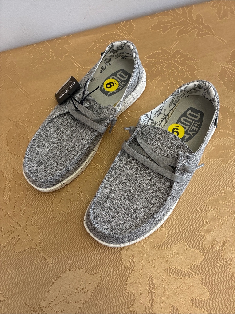 Hey Dude Wally Sox Gray Casual Slip-On Loafers